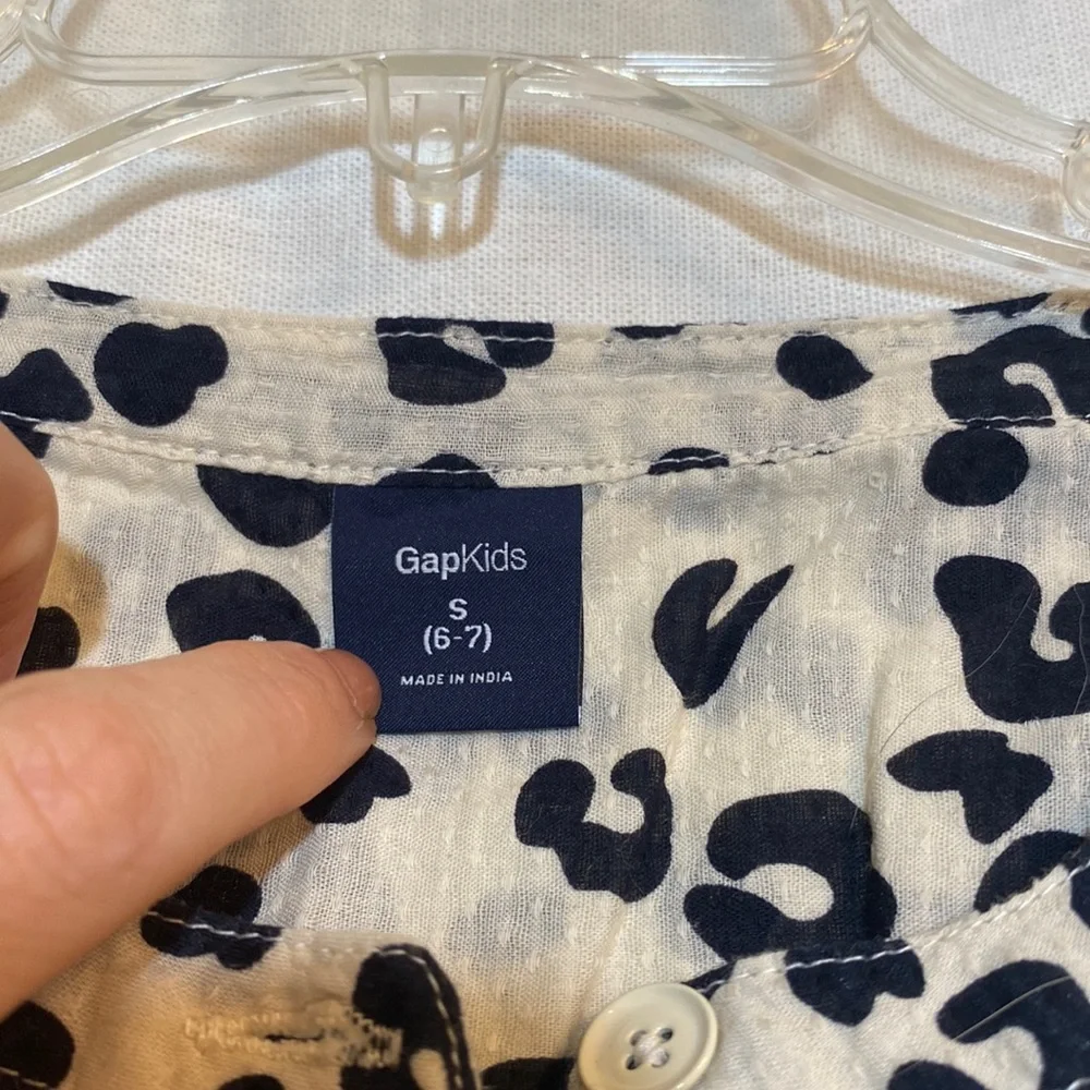 Gap Kids Long Sleeve Shirtdress w Pockets